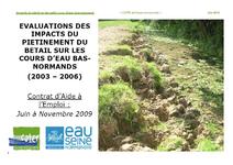 Impacts du piétinement du bétail sur les petits cours dʼeau Bas-Normands